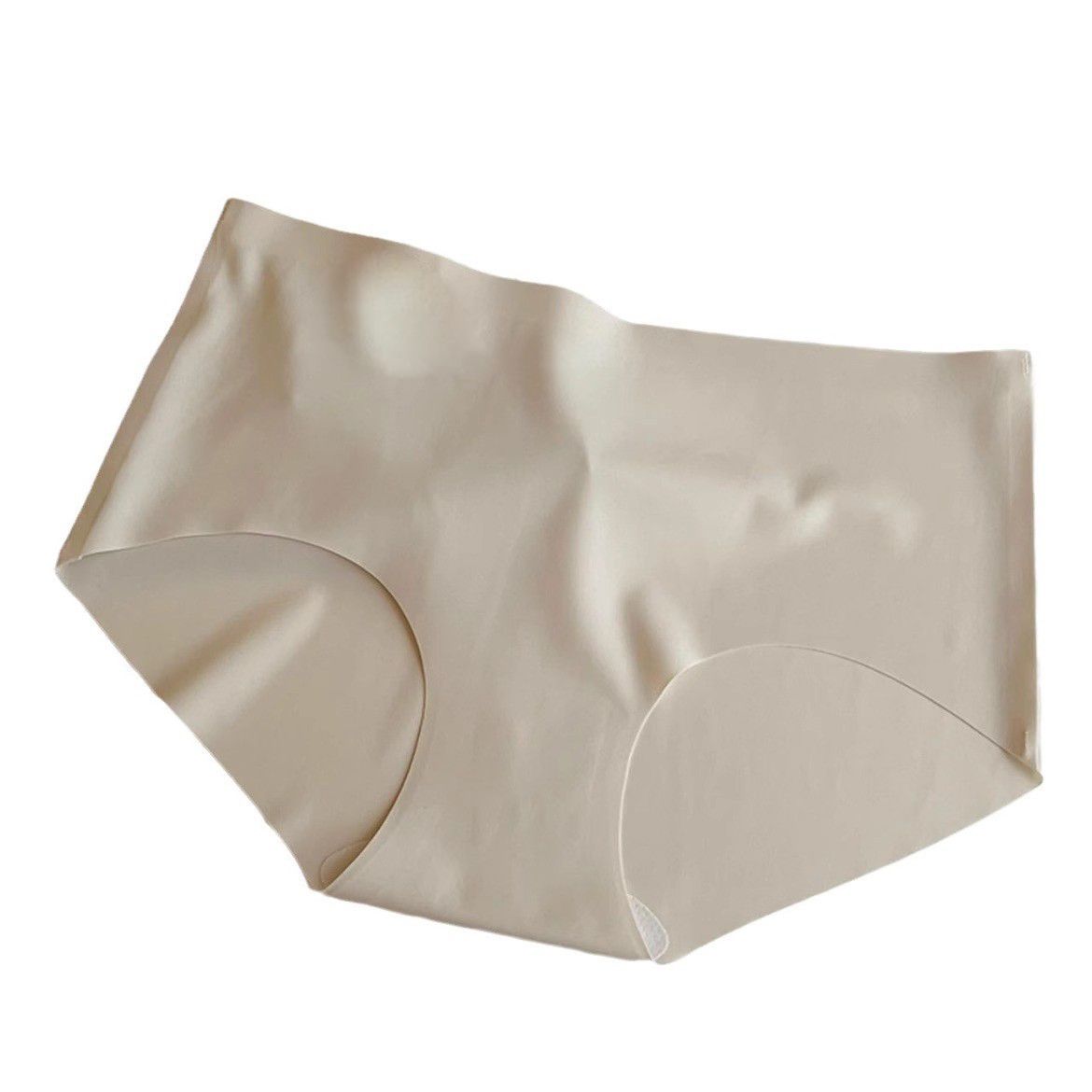 Women's Seamless Underwear with Antibacterial Crotch, 7A Mulberry Silk, for Teen Girls, Suitable for Sports and Yoga, No Butt - Pinching, Ice Silk, Mid Rise Shorties