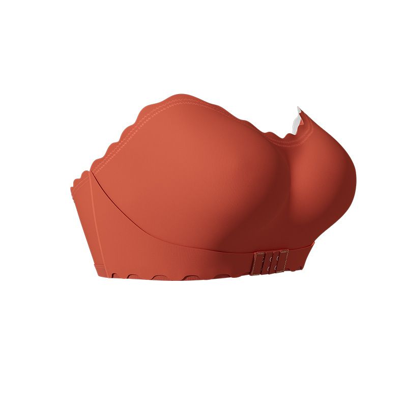 Strapless large open back bra Nylon 80%-90% Gathered breathable and invisible Front buckle to prevent light Side closure beauty back comfort Simple casual moldless cup Multicolor (S-XL)