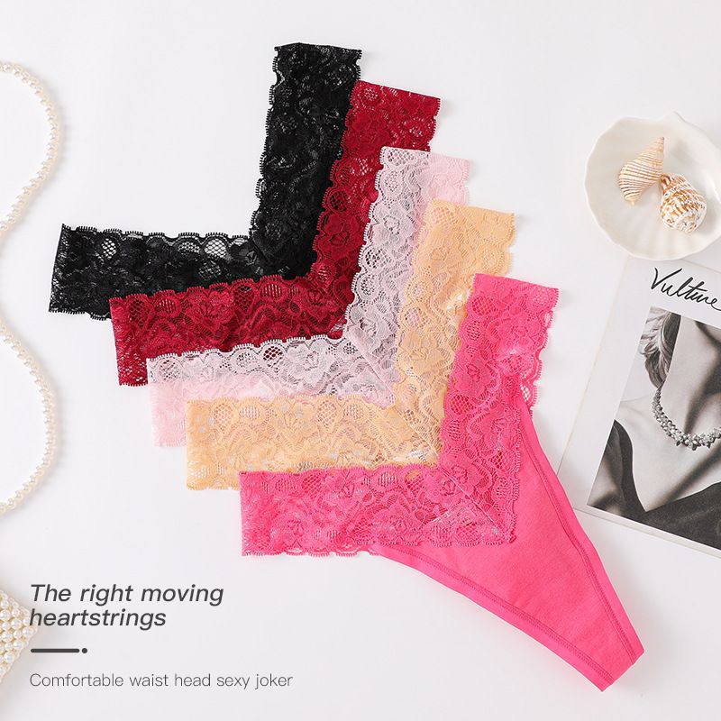 40 Count Cotton Low-Rise Panties Knitted Solid Color Seamless Breathable Wedding / Daily Wear Crotch Cotton All Seasons Universal (XS-2XL Multicolor)