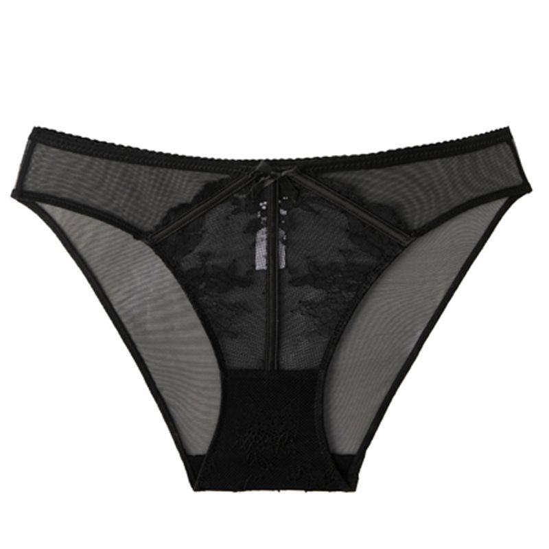 Women's Lace Underwear - Breathable Nylon Fabric (90% Nylon), 100% Cotton Crotch Lining, Mid-Rise, S/M/L/XL, White/Red/Black/Pink, All-Season, Bagged Packaging