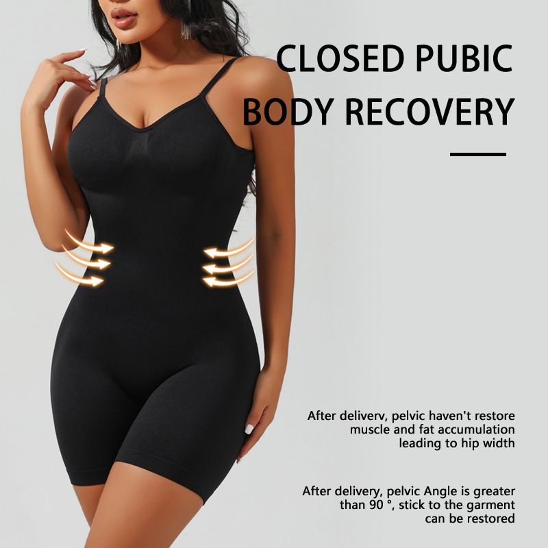 Bodysuit Shapewear for Women - New Style Waist Trainer & Body Shaper Slimming Underwear Zoned Compression: 3000-stitch abdominal panel with gradient side pressure