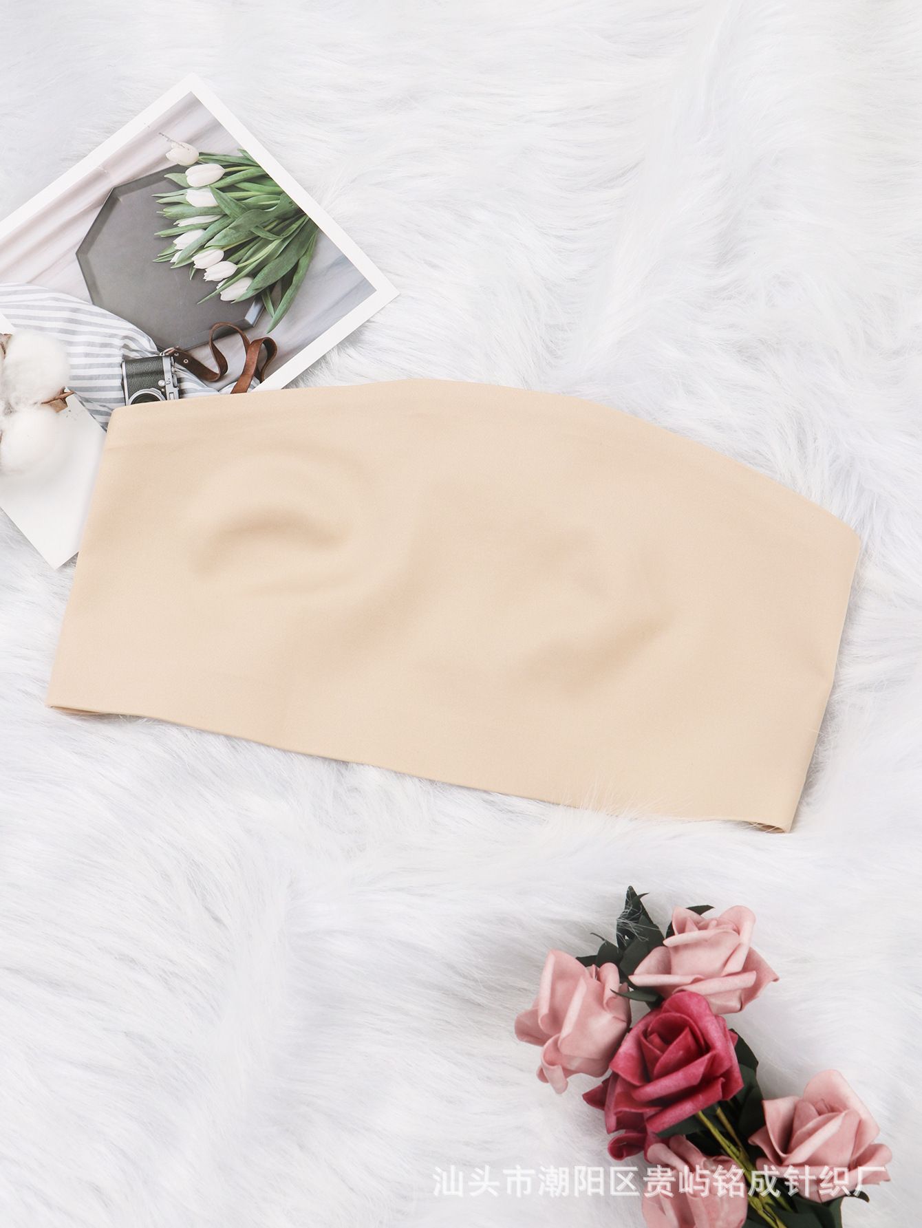 Strapless Bra - Summer Tube Top with Anti-Slip Design, Seamless Modal Push-Up Bra for Small Bust Anti-Slip Tech Subtle Push-Up All-Around Seamless