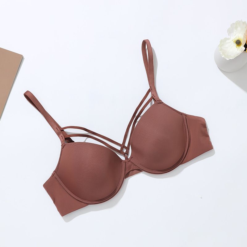 Casual Charm woman bra 1/2 Cup Bra - Soft Underwire with Feather-Light Pads | 80%-90% Nylon, Gathers Gently | Fixed Straps, Nude/Charcoal/Coffee, 70B-85D