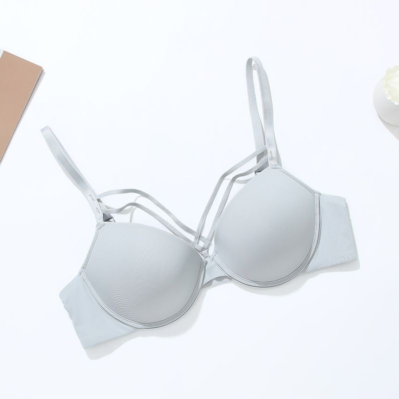 Casual Charm woman bra 1/2 Cup Bra - Soft Underwire with Feather-Light Pads | 80%-90% Nylon, Gathers Gently | Fixed Straps, Nude/Charcoal/Coffee, 70B-85D