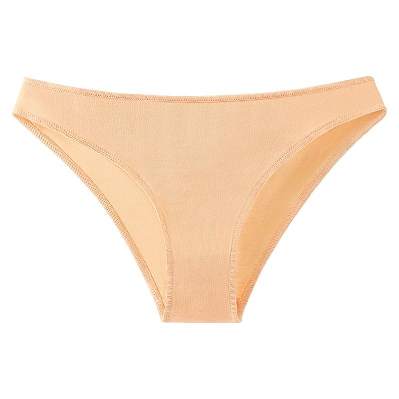 5 PCS Pure Cotton Low Rise Panties Plus Size Semi-Cheeky Underwear for Women Cotton Gusset Comfort Waistband Girly Colors