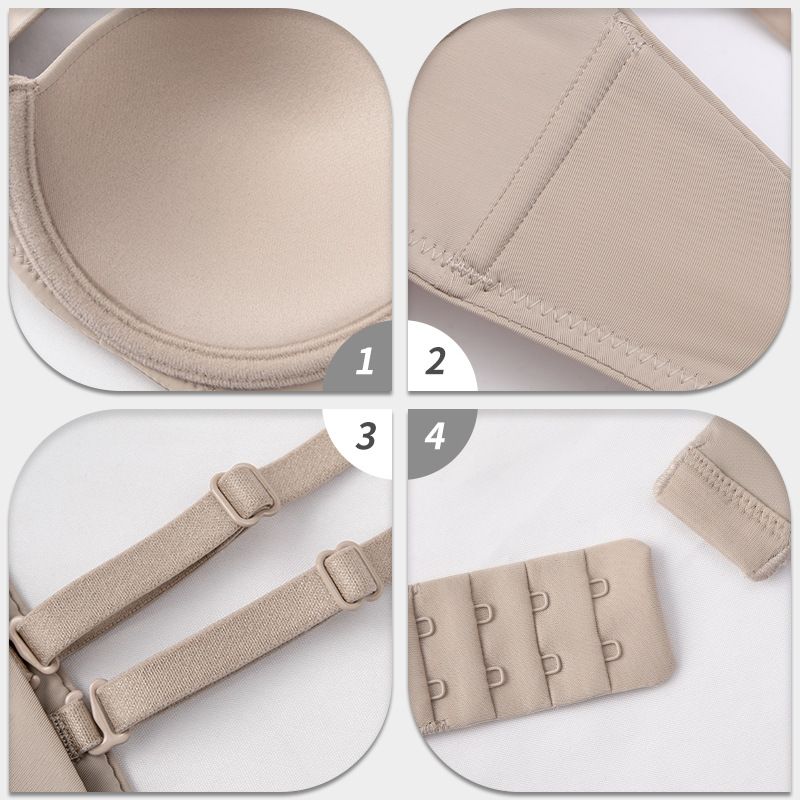 CloudComfort Soft Underwire Bra: 3/4 Cup Gathered Lift with All-Day Ease – 7 Versatile Hues