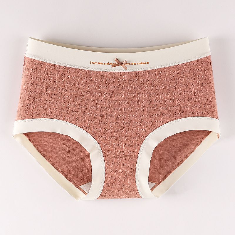 5PCS Cotton Women Panties， Plus Size Silk-Infused Antibacterial Gusset Seamless Briefs Silk Gusset Seamless Tech No-Wedgie Plus-Size Stretch