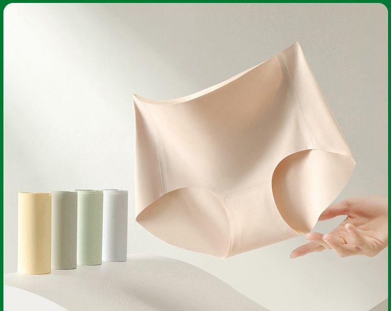 No Wedgie Seamless Modal Panties Peach Lifting Summer Underwear with Silk Gusset Wedge-Free Tech Peach Enhancement Cooling Modal