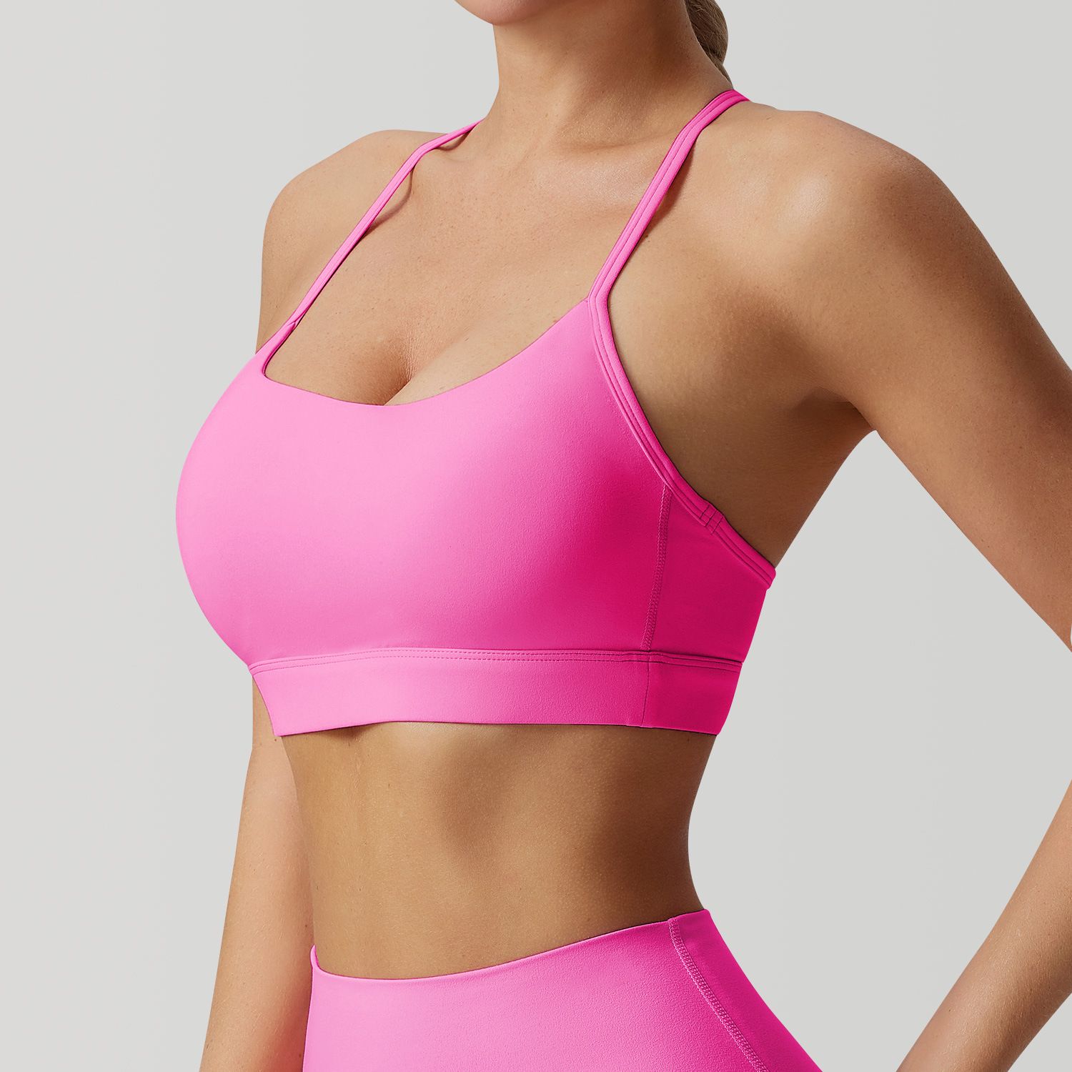 All-Move Seamless Sports Bra, Full Cup Side-Clasp Design – 5 Bold Hues for Every Active Pursuit