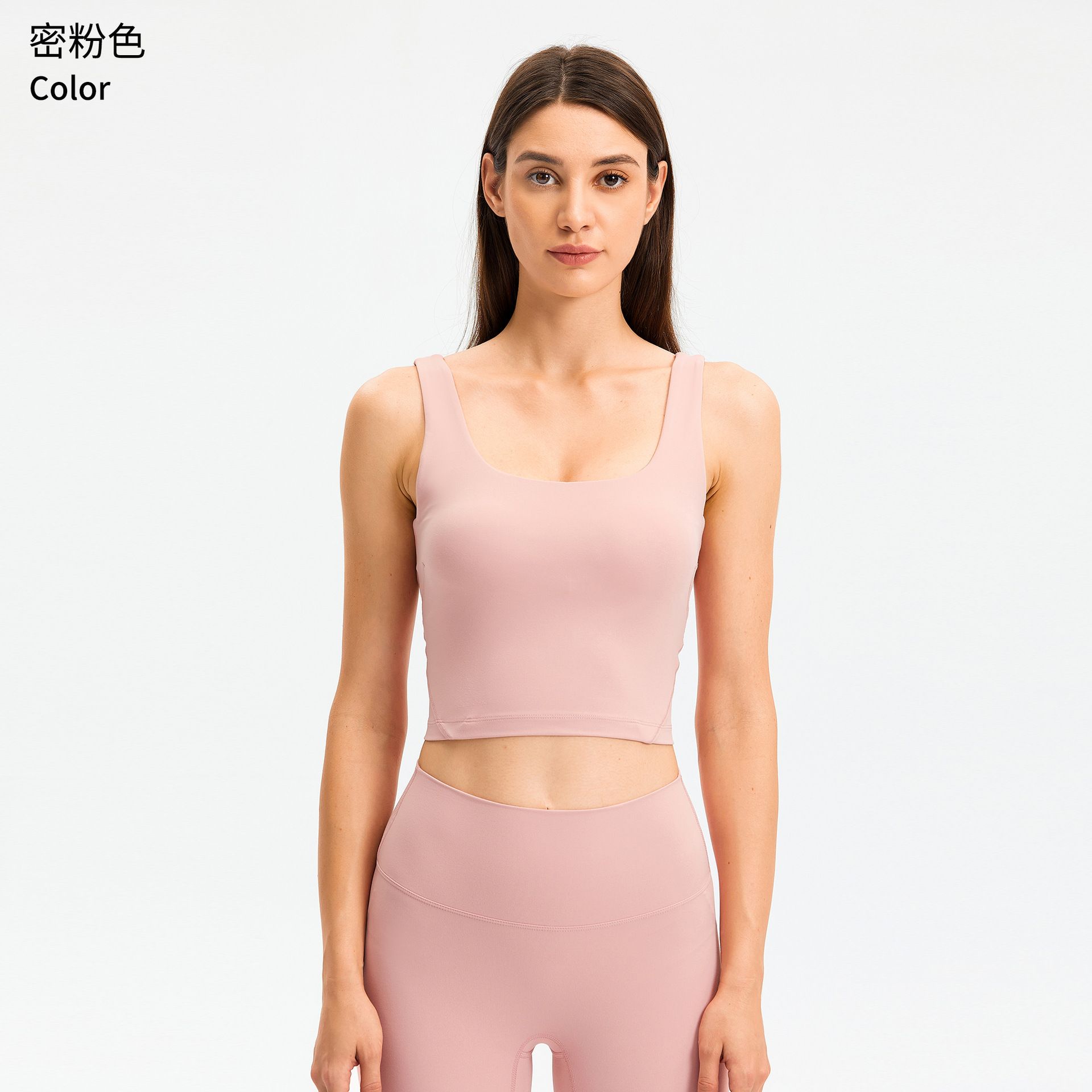 Comfortable sports bras, full-cup with removable pads, available in 5 eye-catching colors, suitable for all-season sports.