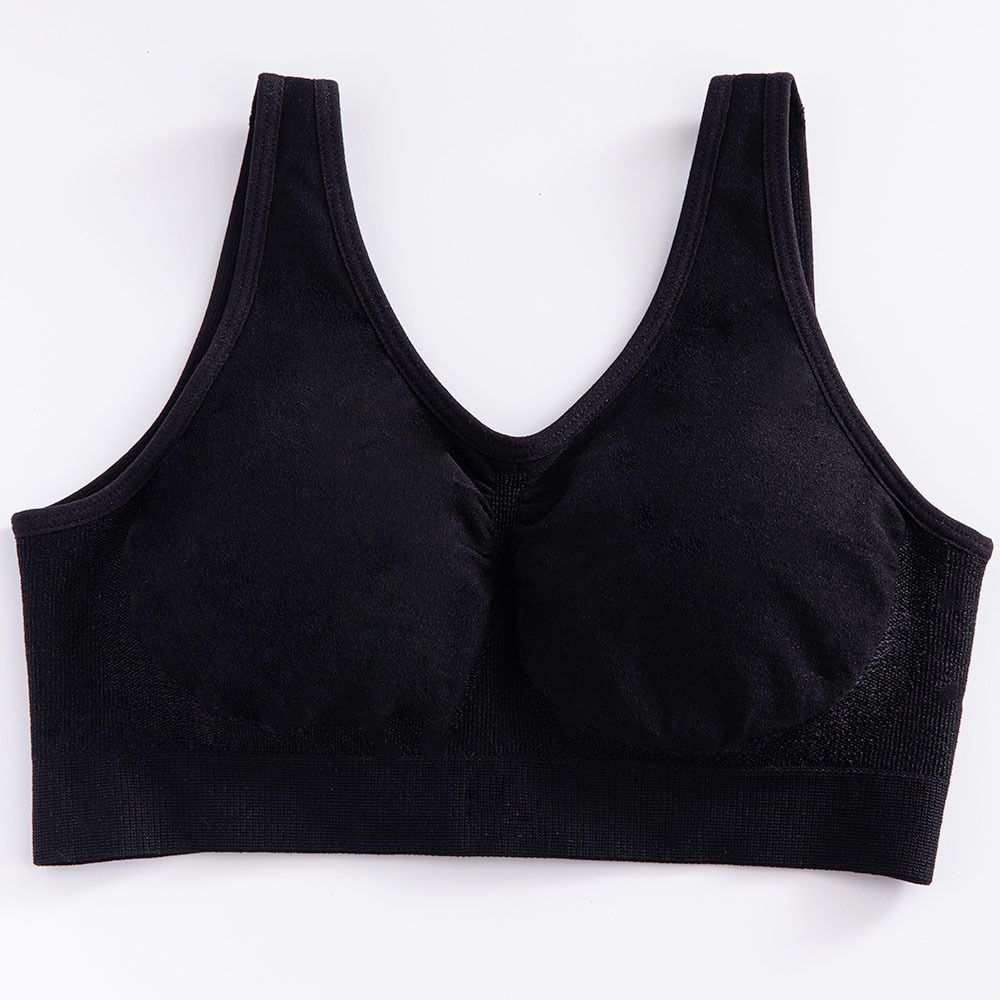 comfort bra plus-size shiny silk camisole, a seamless women's bra for large breasts without underwire for body shaping.