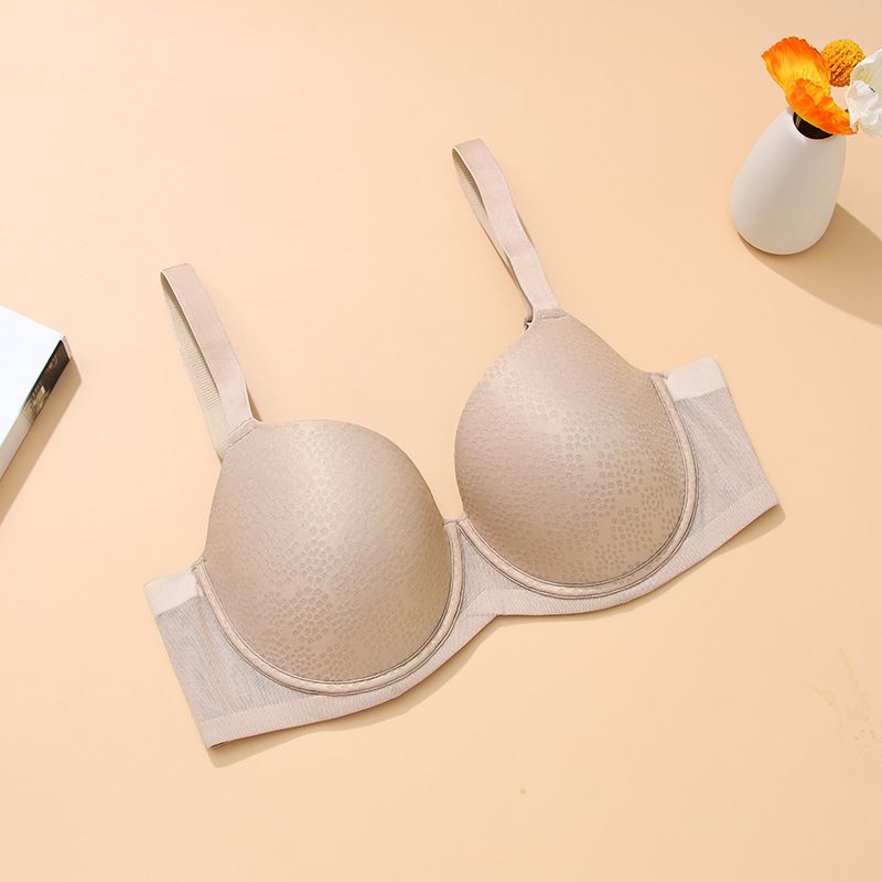 Minimalist Casual Bra 3/4 Cup, Thin Padded, Contouring & Uplifting, Breathable Nylon (80%-90%), 3-Row Back Closure, Sizes 75-90 (C-G)