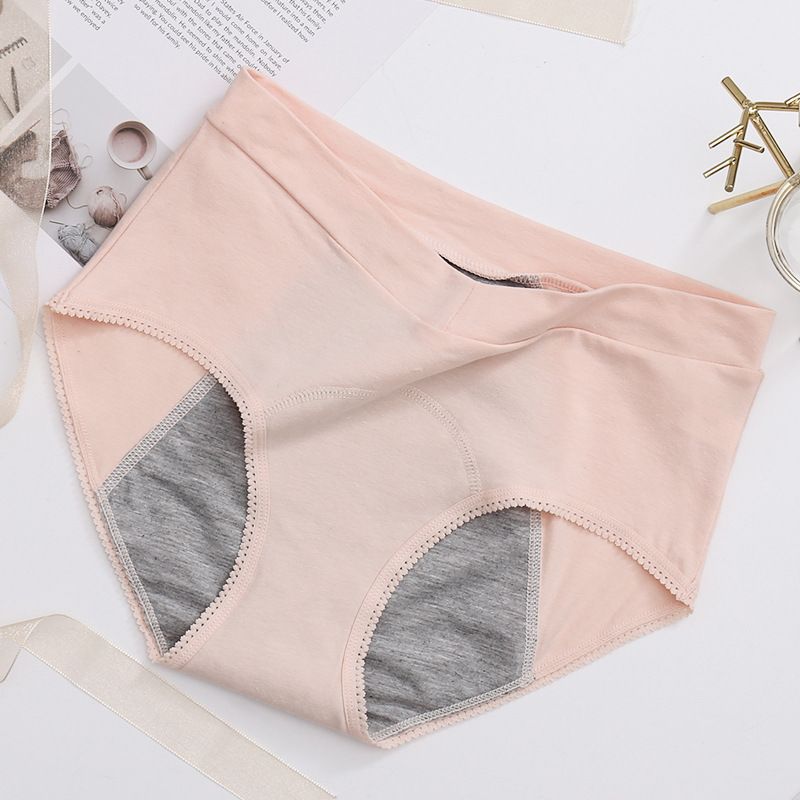5 pcs plus size V waist high waist sanitary pants for women, leak proof during menstruation and around the period, menstrual sanitary pants