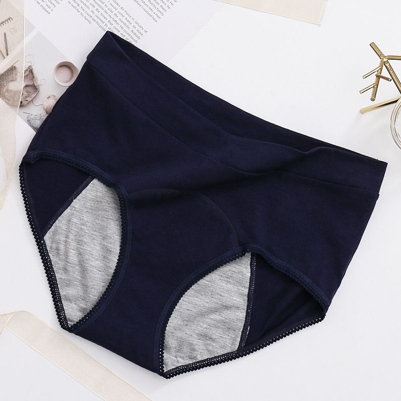 5 pcs plus size V waist high waist sanitary pants for women, leak proof during menstruation and around the period, menstrual sanitary pants