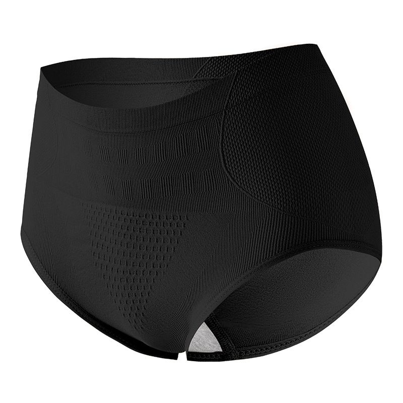 5-Piece Seamless Graphene Antibacterial Women's Underwear High-Waisted Body-Shaping Honeycomb Uterus-Supporting Briefs with Butt-Lifting & Tummy-Control
