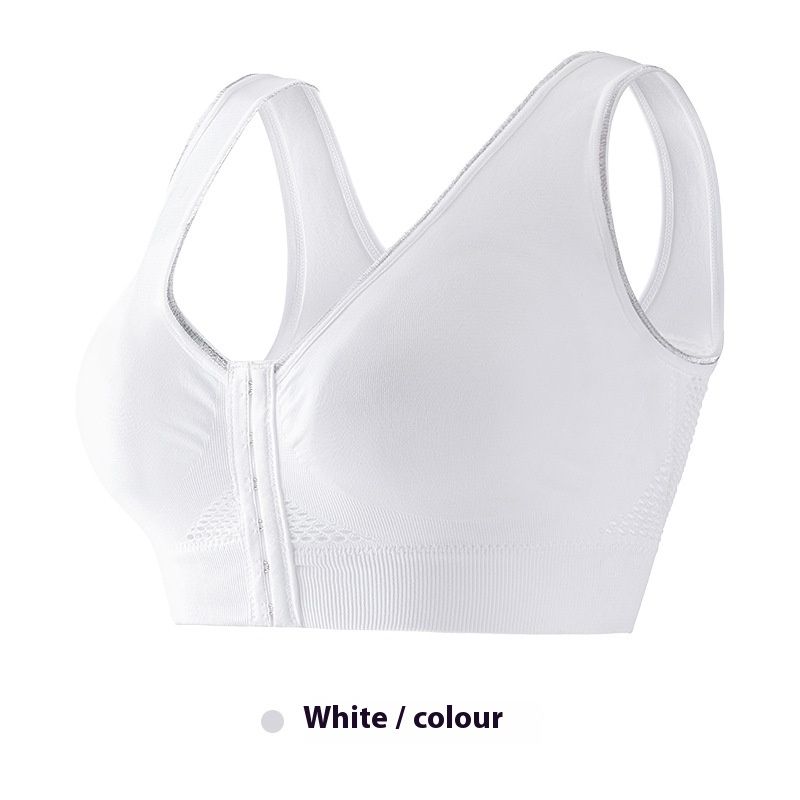 Women Plus Size Wireless Front Closure Bralette Thin Mesh Breathable Lingerie Ideal for Sports and Yoga