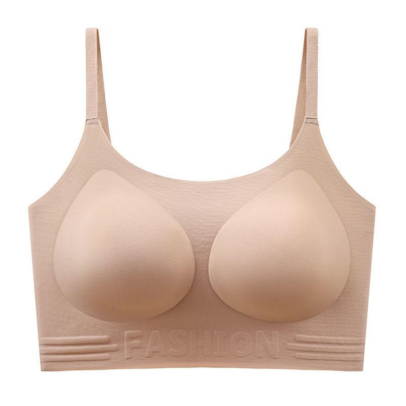 Luxe Back-Beautifying Bra - Seamless 3/4 Cup with Airy Pads | Lift & Bust-Minimizing, Invisible Comfort | Nylon Blend, Black/Pink-Beige, M-2XL (40-75kg)