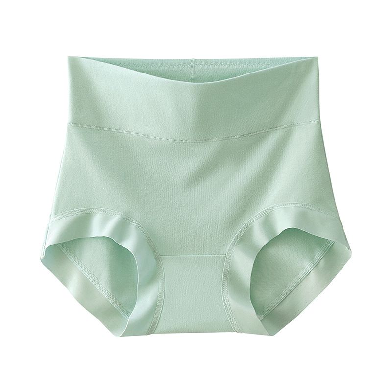 5PCS Women's pure cotton high waist tummy control seamless breathable antibacterial large size underwear