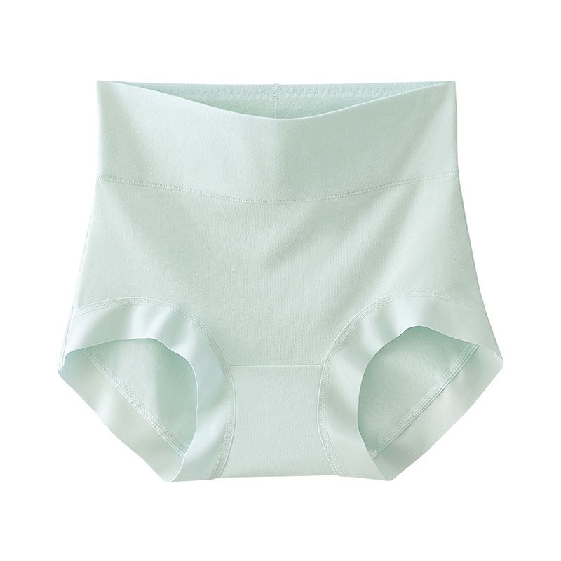 5PCS Women's pure cotton high waist tummy control seamless breathable antibacterial large size underwear