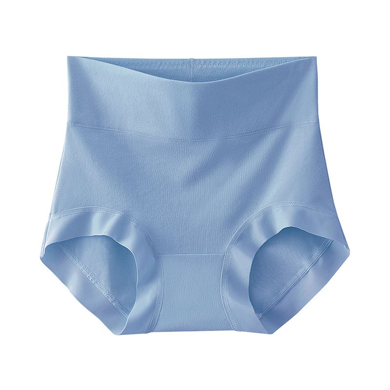5PCS Women's pure cotton high waist tummy control seamless breathable antibacterial large size underwear