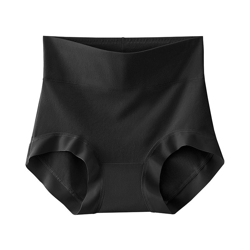 5PCS Women's pure cotton high waist tummy control seamless breathable antibacterial large size underwear