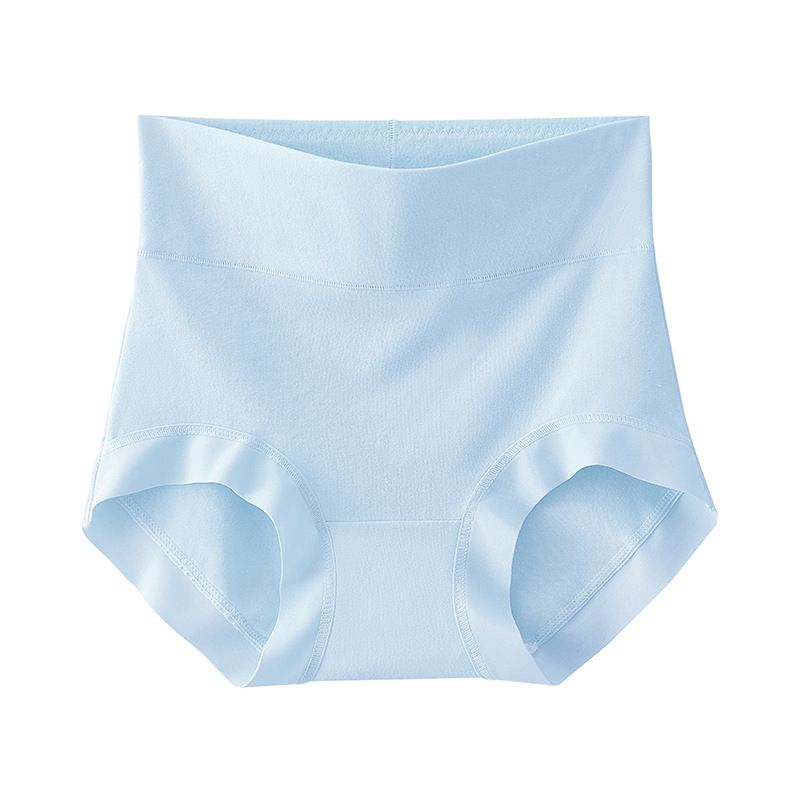 5PCS Women's pure cotton high waist tummy control seamless breathable antibacterial large size underwear