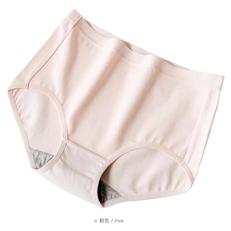 5PCS Cotton Mid-Rise Panties for Women - Plus Size Breathable Hip Lifting Underwear, Seamless Comfort Waistband (Solid Colors, M-3XL)