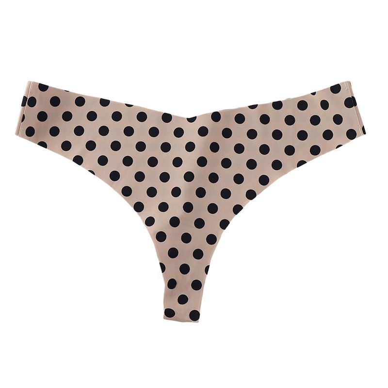 5-Piece New Women's Sexy Thong - Plus-Size Ice Silk Seamless Thin Underwear with Butt-Lifting Breathable & Low-Waist Cotton Lining