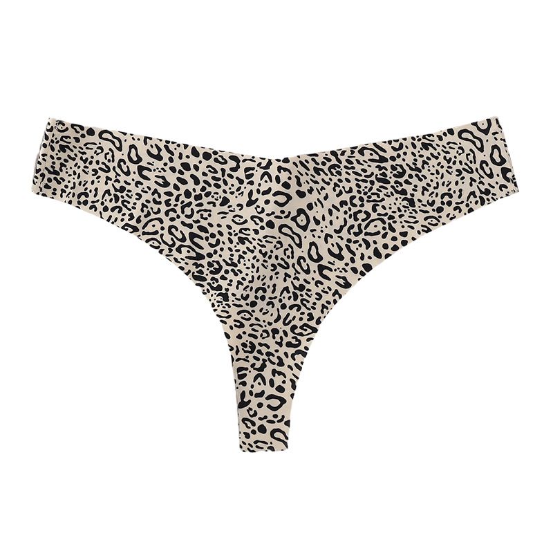 5-Piece New Women's Sexy Thong - Plus-Size Ice Silk Seamless Thin Underwear with Butt-Lifting Breathable & Low-Waist Cotton Lining