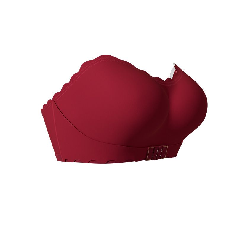 Adhesive Push-Up Strapless woman Bra - Silicone Grips for Backless Dresses, Invisible Plunge Front Closure Bralette