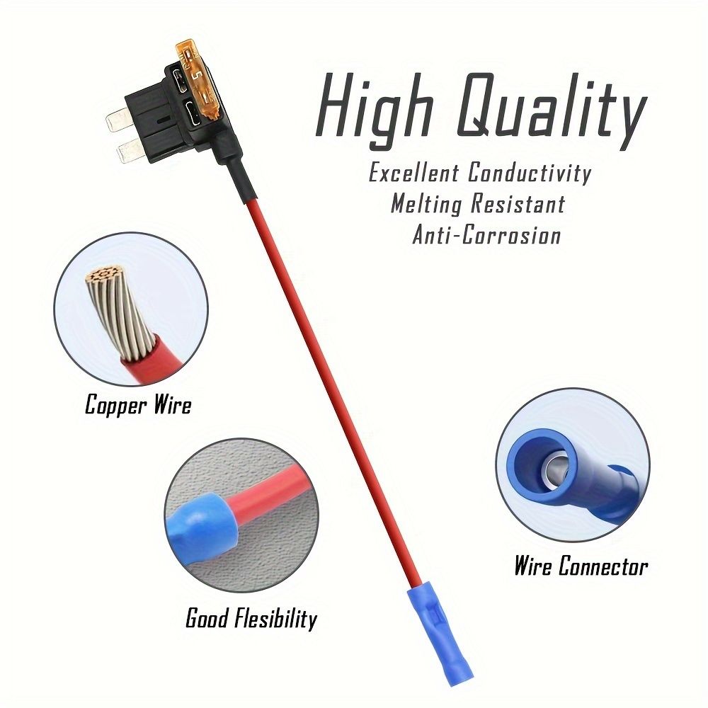 12pcs 4 Types of 12V Additional Circuit Adapters Fuse Set- Tap Car Fuse Holder with MICRO2 Mini ATC ATS Thin Tap Adapter for Cars, Trucks, Boats