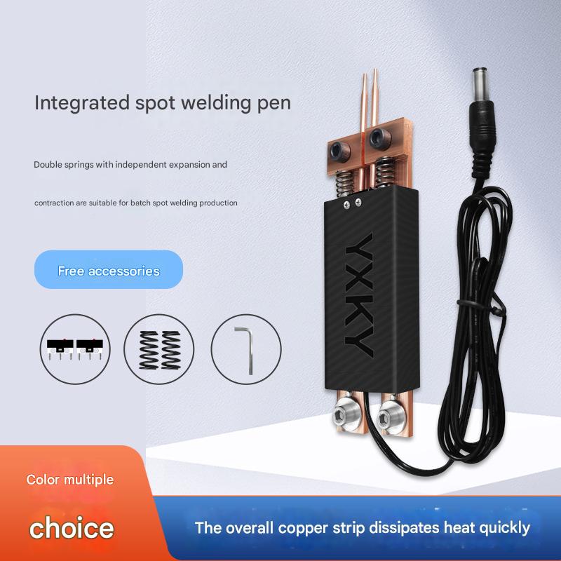 Integrated Spot Welding Pen with Auto - Trigger ｜ Handheld Design for 18650 Batteries ｜ One - Hand Operation