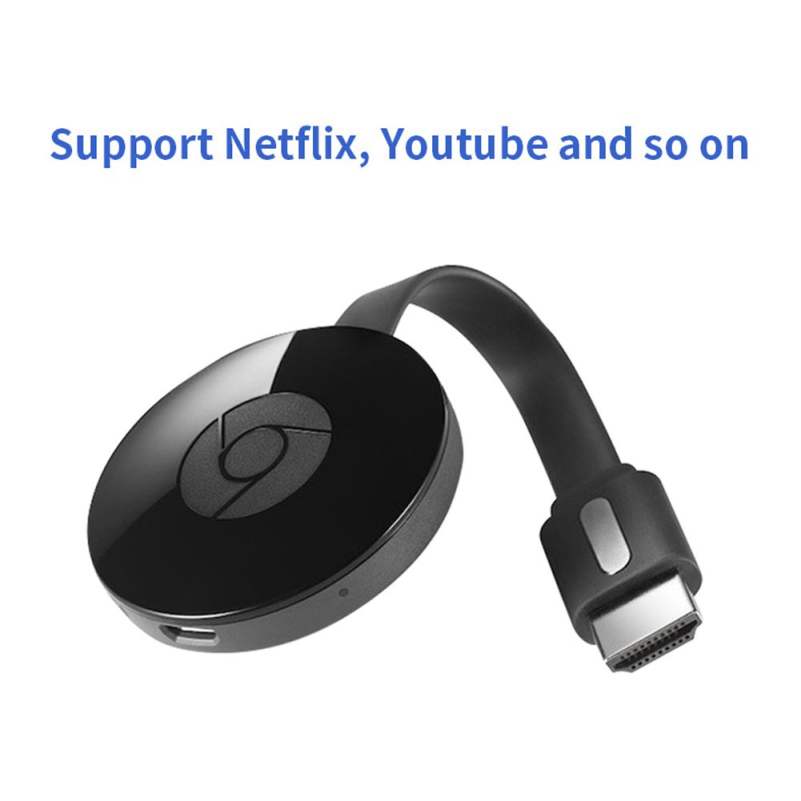 TV Stick for Netflix YouTube Chrome Cast for Android tv Miracast chromecast HDMI Display Dongle vs anycast Black 12*12.5*4.5cm