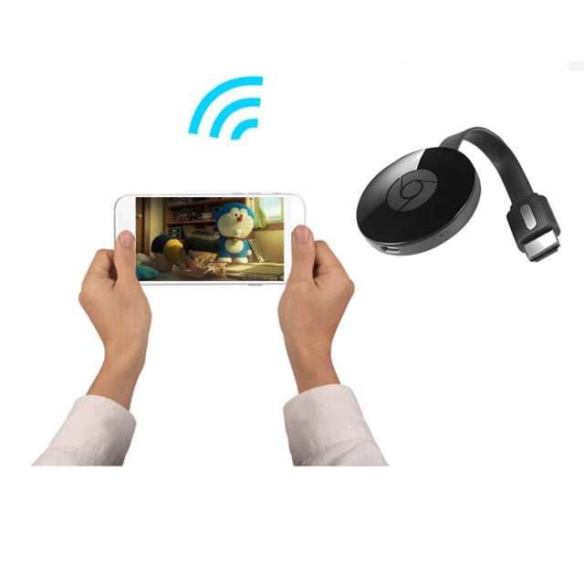 TV Stick for Netflix YouTube Chrome Cast for Android tv Miracast chromecast HDMI Display Dongle vs anycast Black 12*12.5*4.5cm