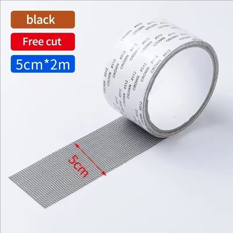 Waterproof Window Screen Repair Tape Door Window Fix Self-adhesive Net Patch Anti-Insect Mosquito Mesh Broken Holes Repair stick