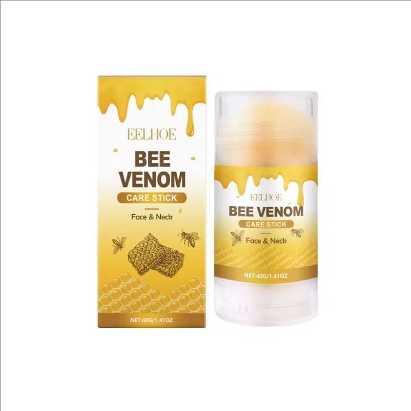 Bee-Venom Neck Care Stick Contains Collagen Lift & Tighten Skin Lighten Neck Lines Double Chin Moisturizing Beauty Neck Cream