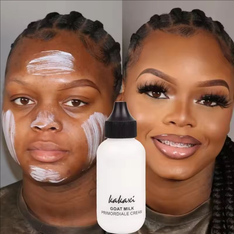 Goat Milk Liquid Foundation Cream 50ml Moisturize Matte Concealer Cosmetics Waterproof Oil-control Cover Acne Base Cream Makeups
