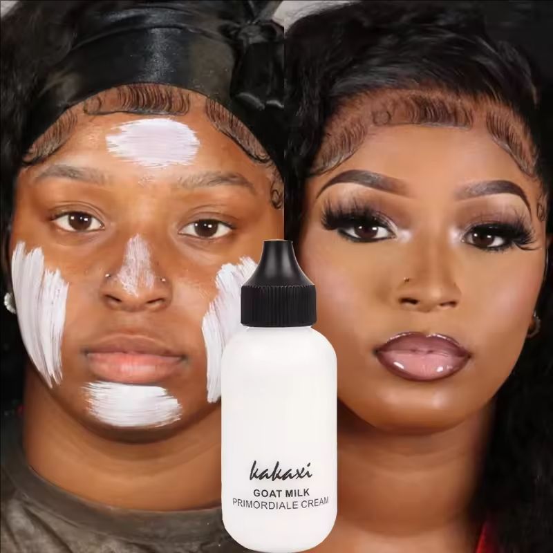 Goat Milk Liquid Foundation Cream 50ml Moisturize Matte Concealer Cosmetics Waterproof Oil-control Cover Acne Base Cream Makeups