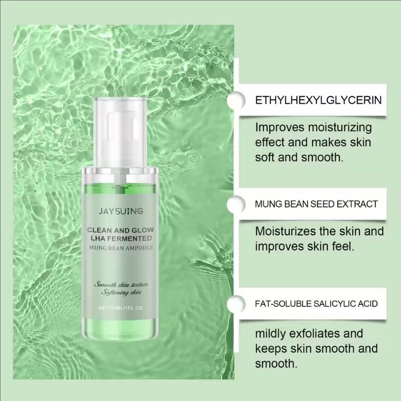Face Serum for Sensitive Skin Mung Bean Soothing Dryness Moisturizer Hydrate Removal Rosacea Redness Repair Salicylic Acid Serum