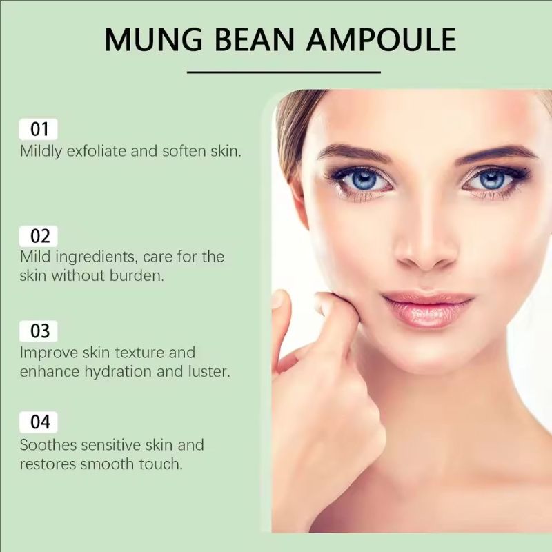 Face Serum for Sensitive Skin Mung Bean Soothing Dryness Moisturizer Hydrate Removal Rosacea Redness Repair Salicylic Acid Serum