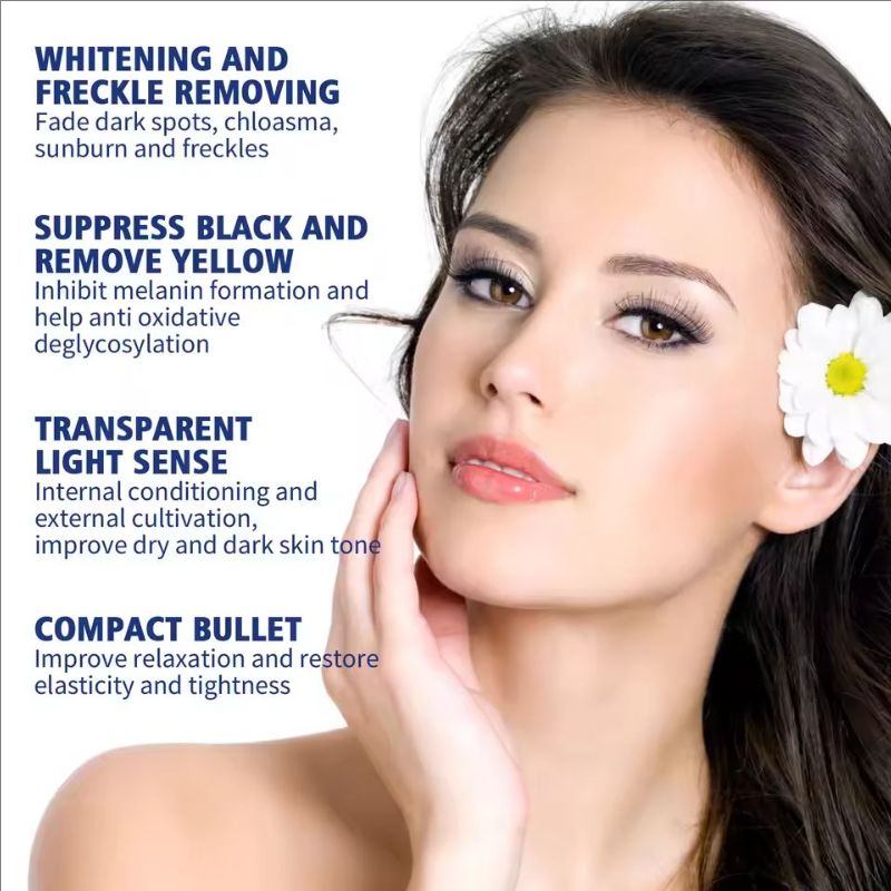 Whit-ening Face Serum Remove Dark Sp-ots F-reckle Essence Anti-Aging Niacinamide Fade Pigme-ntation Melas-ma Brighten Skin Care