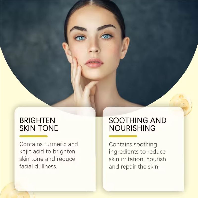 Turmeric Cleaning Pads Exfoliating Pads Dark Spo-ts Removal Unclog Pores Brightening Moisturizing Cleaning Facial Washing Sponge