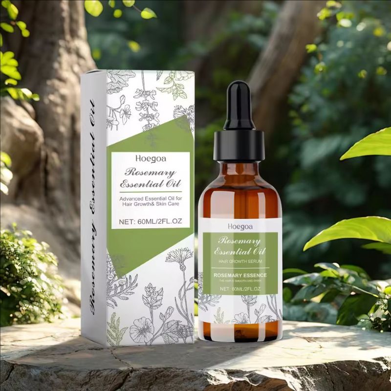 Rosemary Essential Oil Promote Hair Growth & Prevent Baldness Nourishes Improves Split Ends Enhances Shine Elasticity Hair's Oil