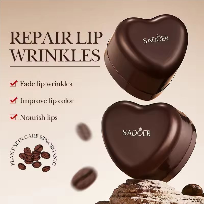 Coffee Moisturizing Lip Mask for Lip skin Care Fade Lip Lines Hydrating Nourishing Lip Patches Lips Plumper