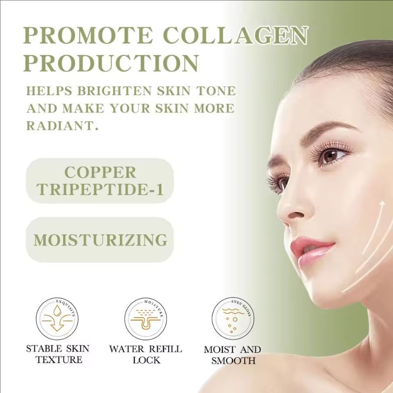 30ml Copper Peptide Anti Aging Facial Serum Nourishing Skin Care Reduce Fine Lines Wrinkles Firming Brightening Face Serum