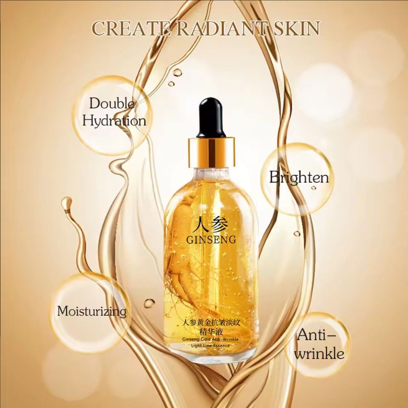 Ginseng Essence Polypeptide Anti-aging Essential Oil Gold Polypeptide Anti Wrinkle Essence Tighten Loose Skinreduce Fine Lines