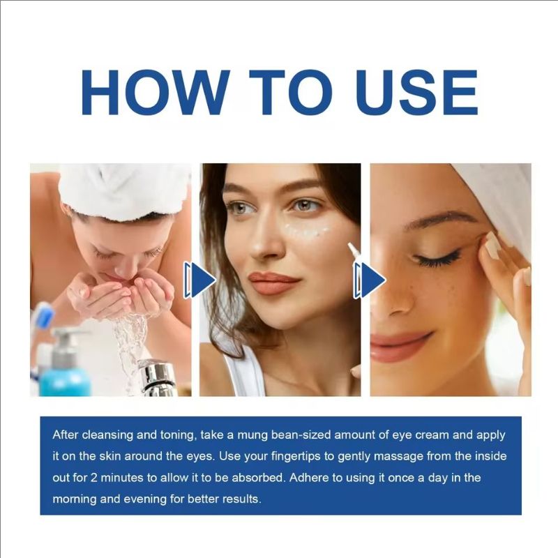 Wrinkle Removal Eye Cream Eliminate Dark Circle Puffiness Removal Fade Fine Lines Bag Tighten Sagging Nourishing Under Eye Skin