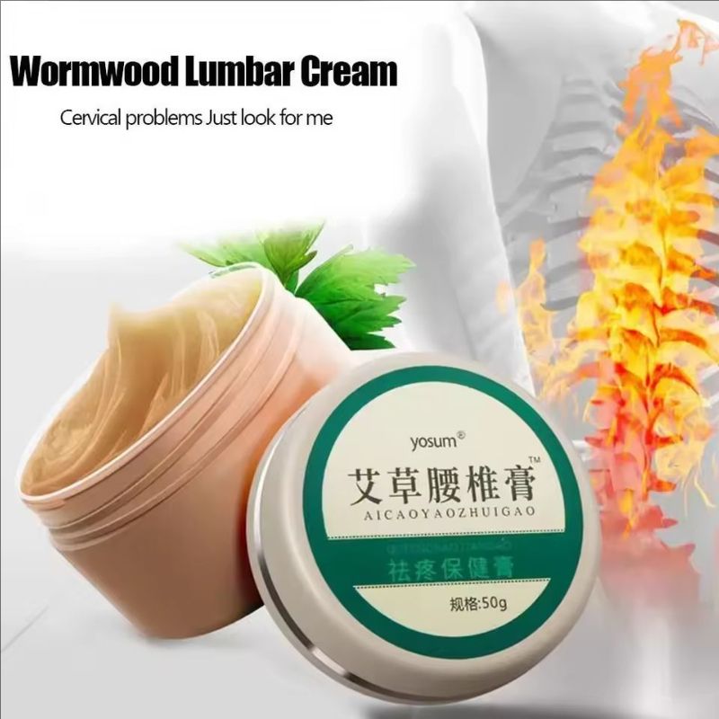 50g Chinese Health Wormwood Cream Herbal Medical Pain Cream Knee Care Relief Pai Patch Cream Massager Relieving Joint Knee Care