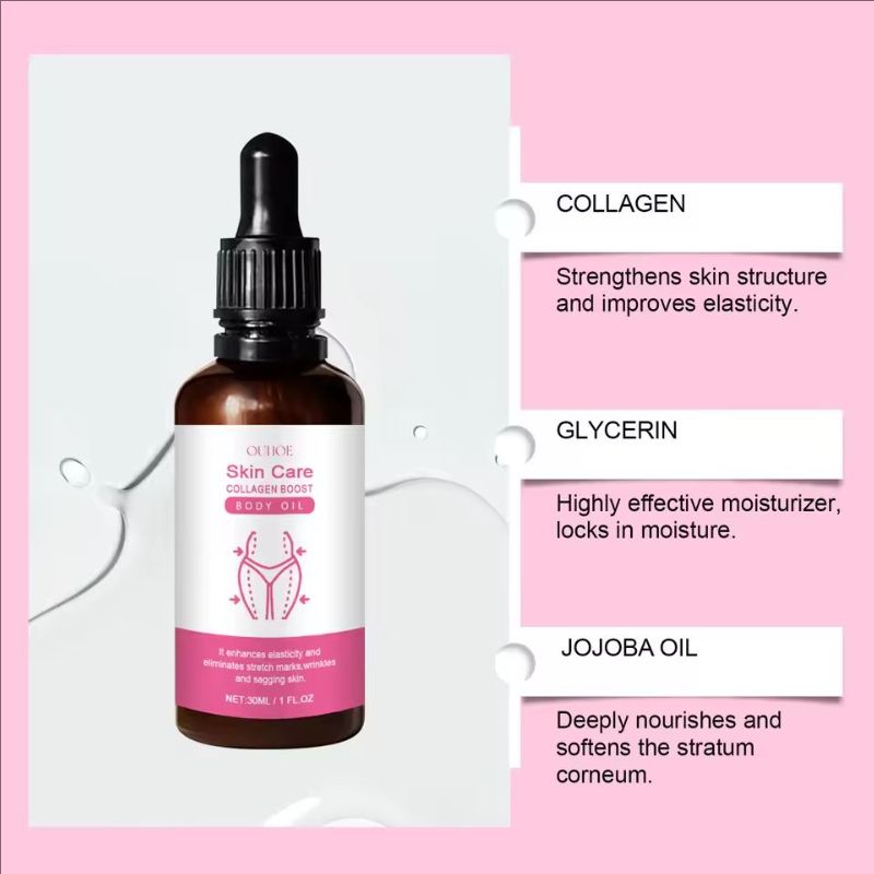Lift Bust Oil Collagen Boost Buttocks up Hip Enhancer Butt Breast Enlargement Plumping Firming Anti Cellulite Body Massage Care