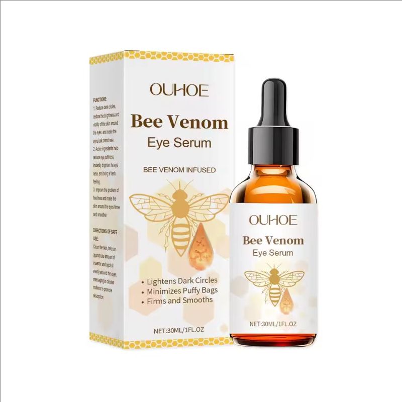 Bee Venom Eye Serum Remove Dark Circles Fine Lines Anti Wrinkles Eye Bags Puffiness Moisturizing Repair Essence Korean Skincare